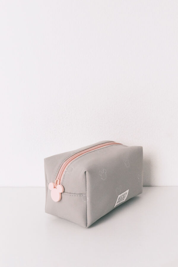 Women'secret Neceser mediano gris estampado Mickey diamantina gris