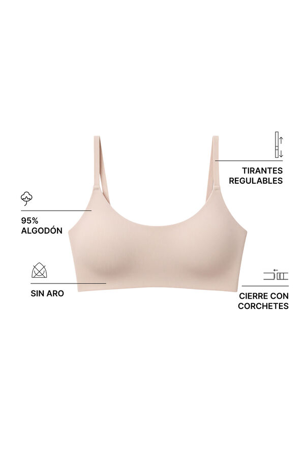 Women'secret GODDESS brasier top foam microfibra marr&oacute;n nude