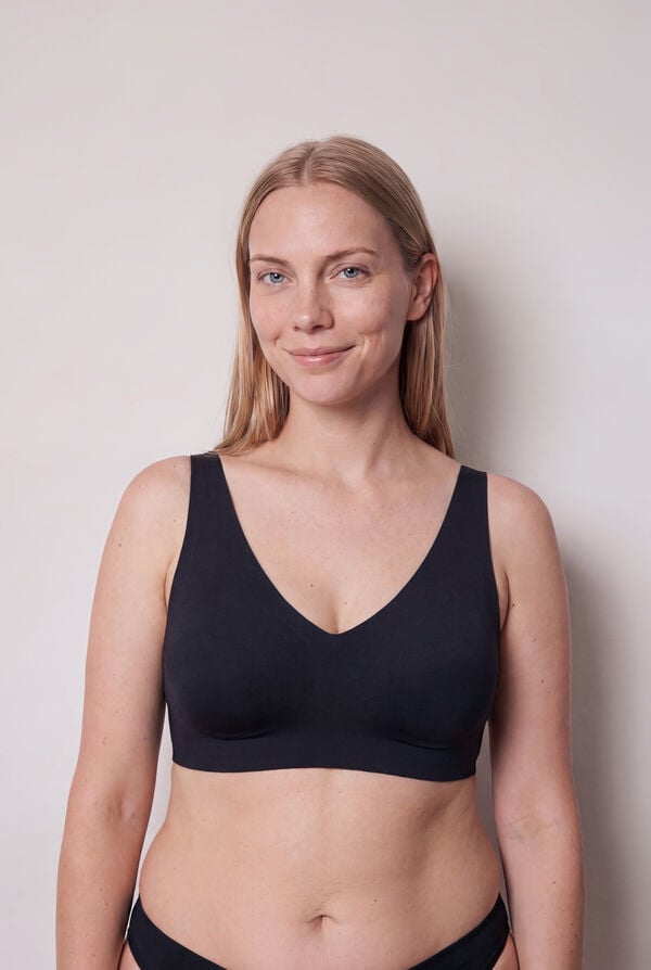 Women'secret Brasier de microfibra negro DREAMY PLUS negro