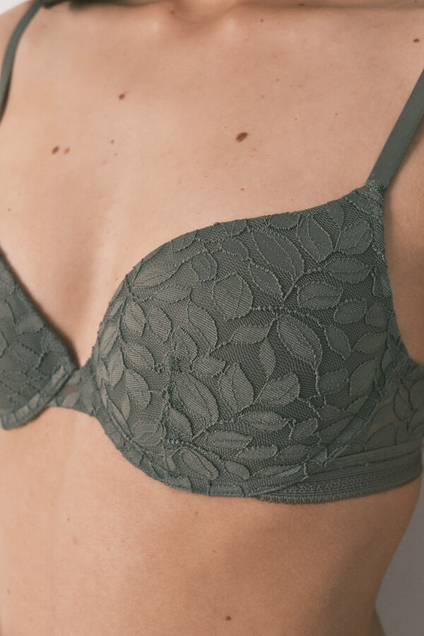 Women'secret Bra GORGEOUS push up de encaje kaki kaki