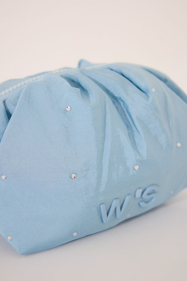 Womensecret Pequeño neceser acolchado en azul medio azul