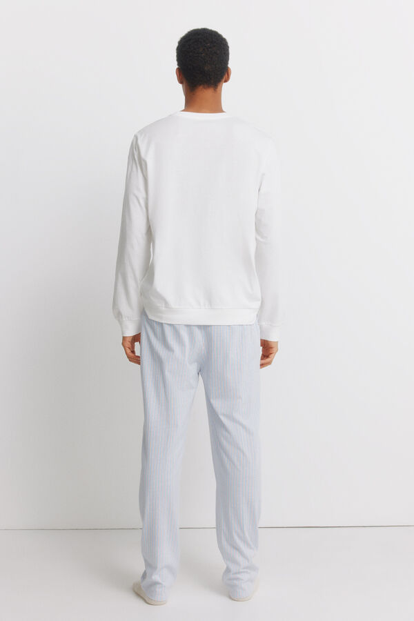 Women'secret Pijama mensaje de algod&oacute;n marfil