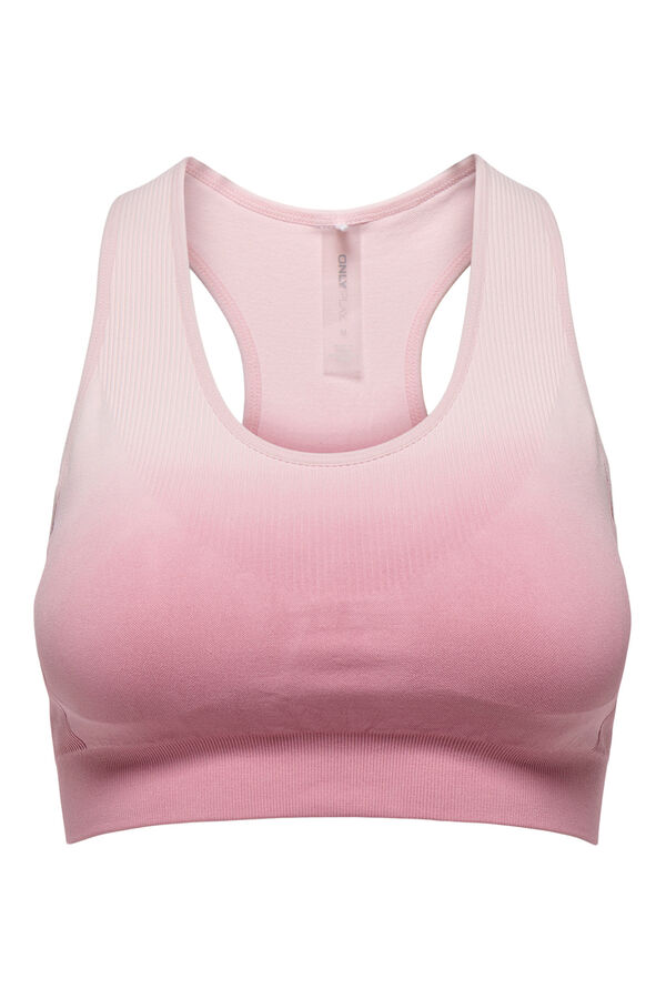 Only Play Brasier deportivo tie dye sin costuras coral