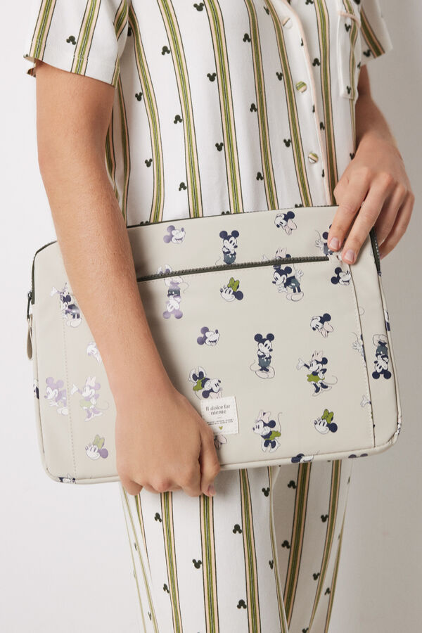 Womensecret Funda para portátil de Mickey Mouse marfil