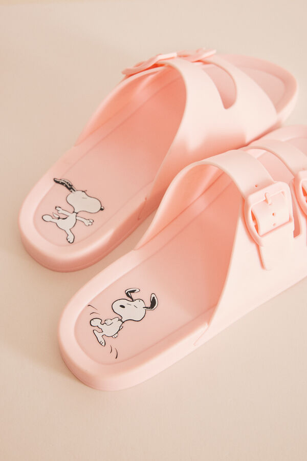 Womensecret Sandalias inyectadas rosa Snoopy rosa