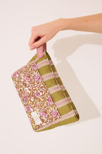 Womensecret Neceser mediano con flores acolchadas estampado