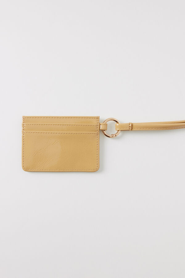 Womensecret Tarjetero charol camel beige