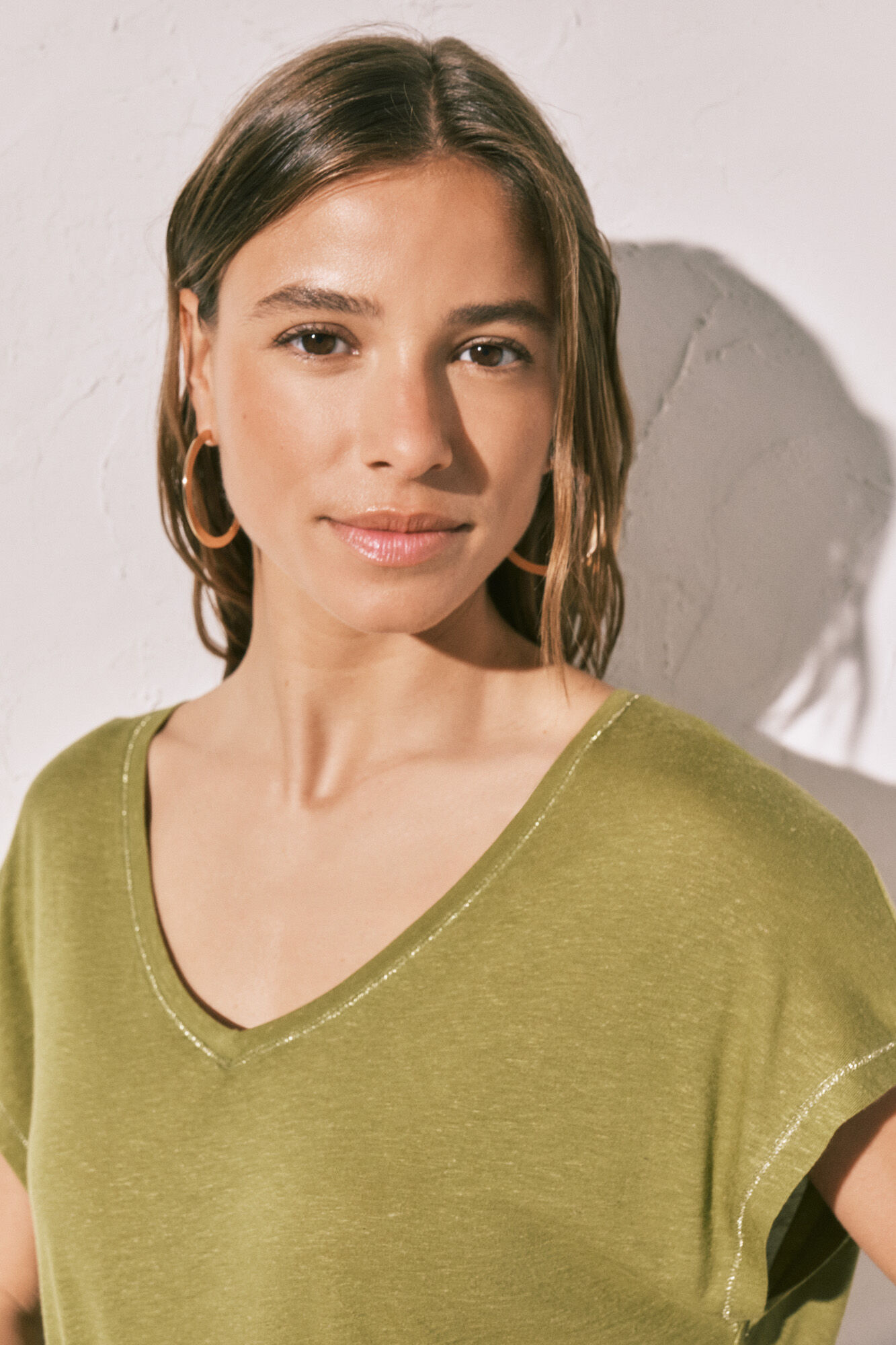 Women'secret Playera de manga corta verde