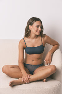 Women'secret Brasier recto INTUITIVE de encaje verde