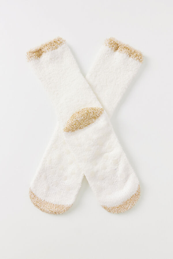 Womensecret Calcetines pelo oveja blanco
