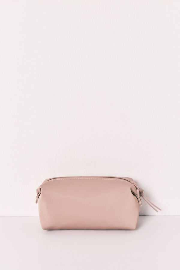 Women'secret Neceser peque&ntilde;o de goma marr&oacute;n nude