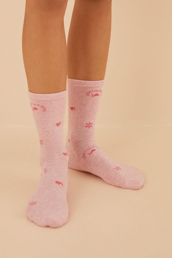 Womensecret Pack 6 calcetines algodón La Vecina Rubia estampado