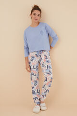 Womensecret Pijama 100% algodón patchwork flores estampado