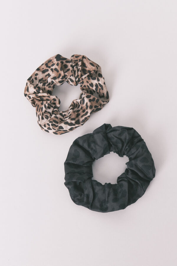 Womensecret Pack de 2 coleteros con estampado animal  café