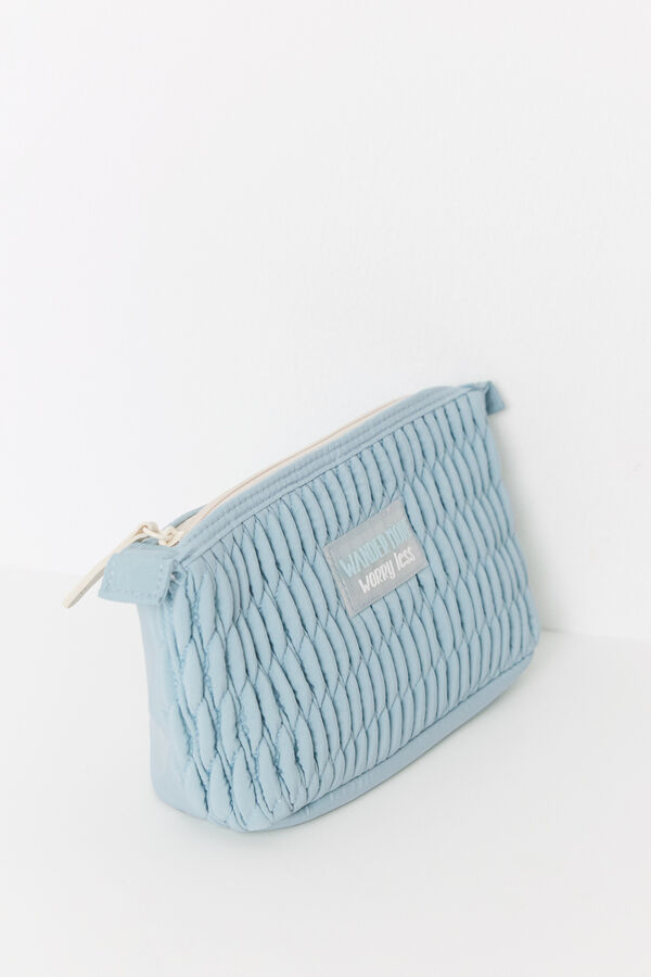 Womensecret Neceser mediano acolchado azul verde