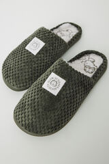 Womensecret Pantuflas para casa con textura de Garfield kaki