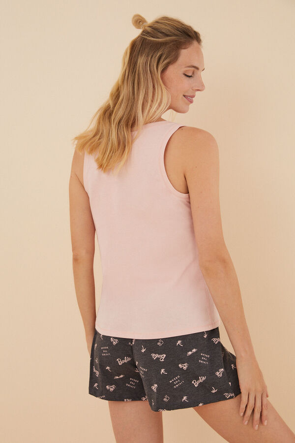 Womensecret Pijama corta 100% algodón Barbie rosa