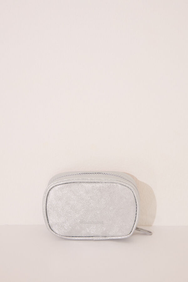 Womensecret Monedero rosa metalizado de Snoopy estampado
