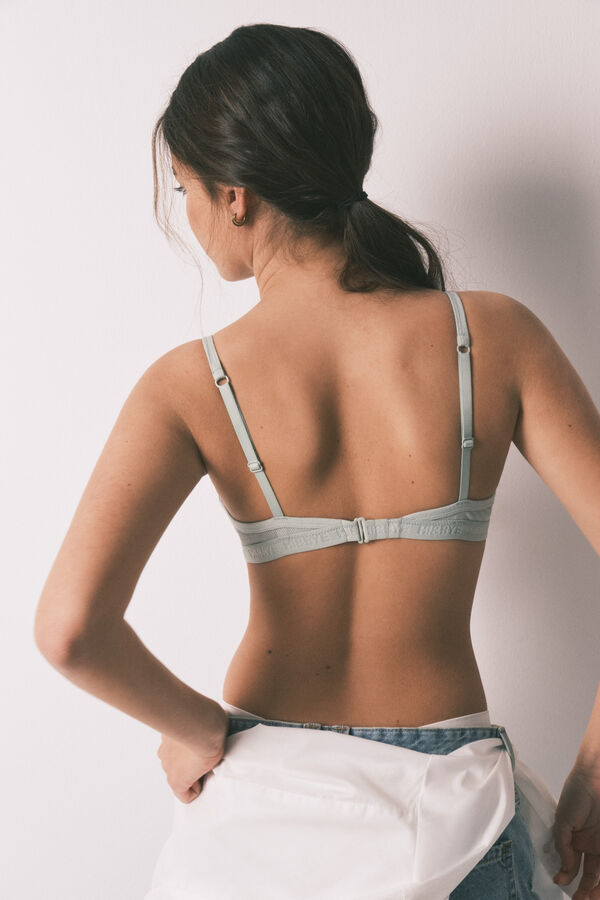 HI&BYE Bra push up de algod&oacute;n verde verde