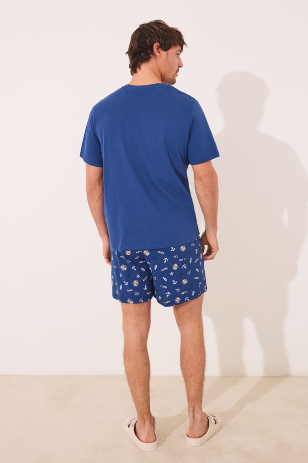 Womensecret Pijama azul oscuro de Popeye azul