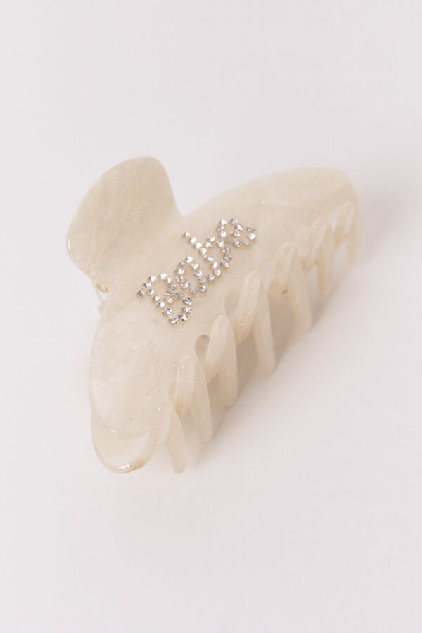 Women'secret Clip de efecto jaspeado "Babe" marfil