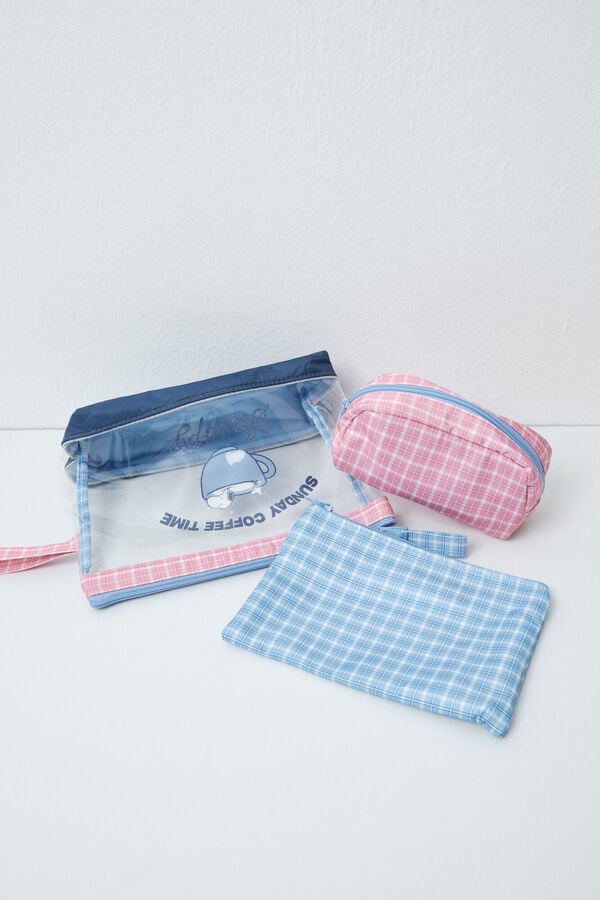 Women'secret Pack 3 neceseres Snoopy cuadros estampado