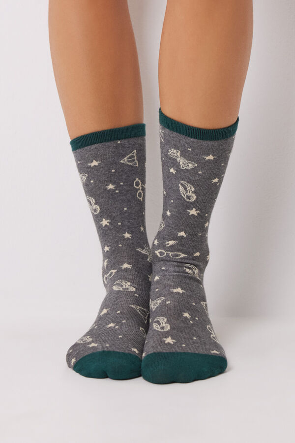 Womensecret Pack 6 calcetines altos Harry Potter estampado