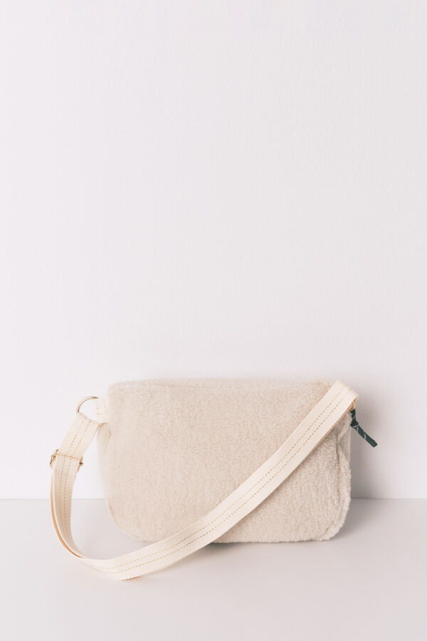 Women'secret Cangurera borrego  marfil