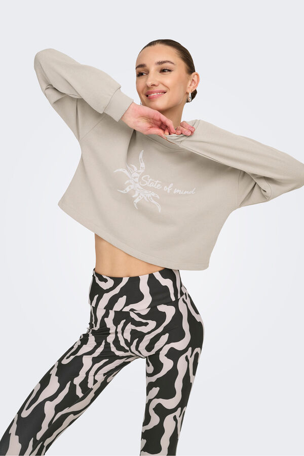 Only Play Sudadera corta gris