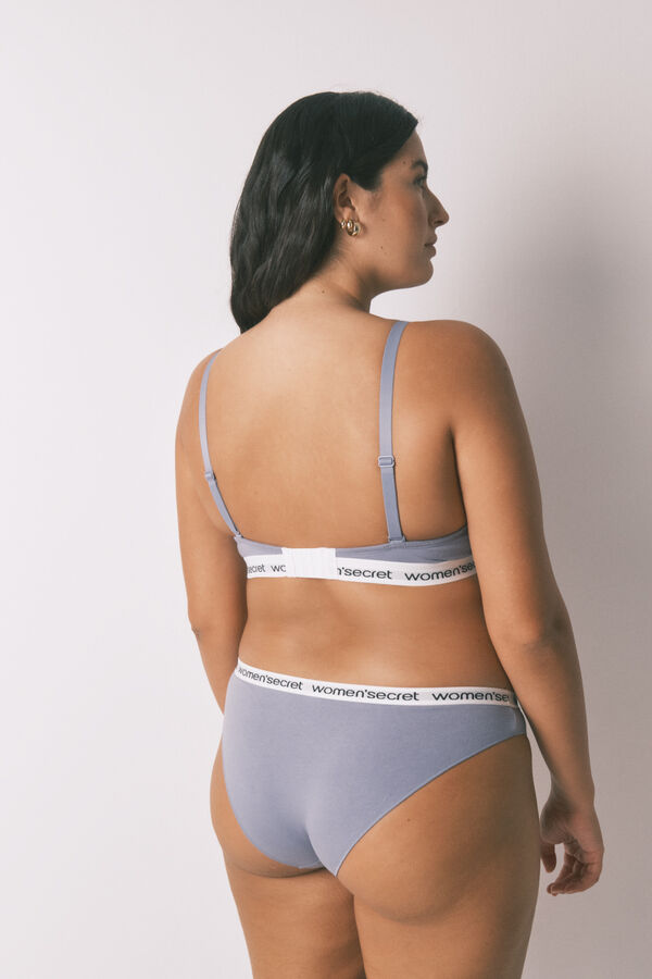 Women'secret Brasier clásica de algodón azul BEAUTIFUL azul