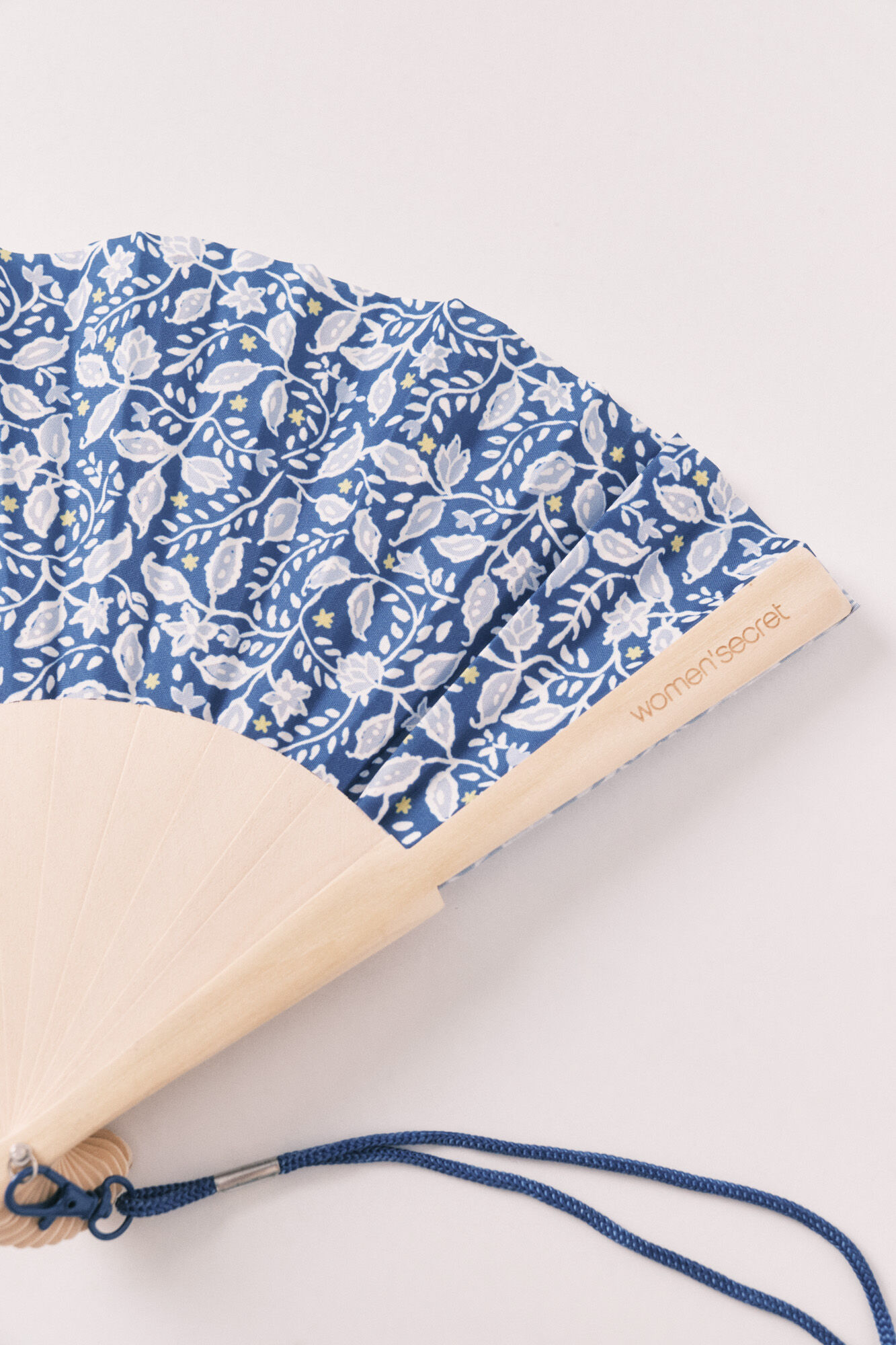 Women'secret Abanico estampado floral azul