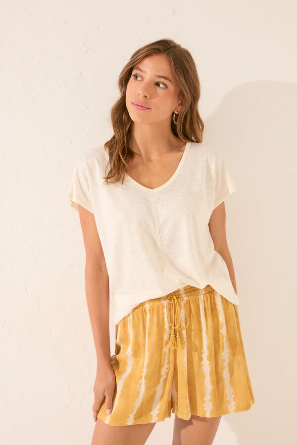 Womensecret Pantalón con estampado tie-dye estampado