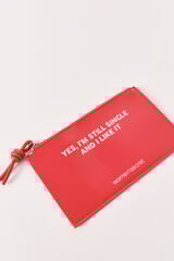 Women'secret Monedero mini de charol rojo rojo