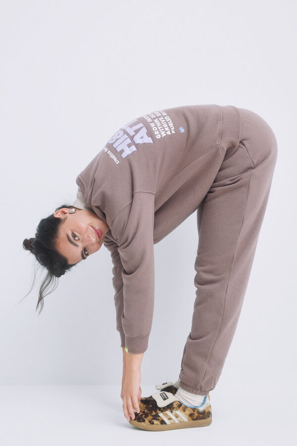 Womensecret Sudadera felpa café logo café