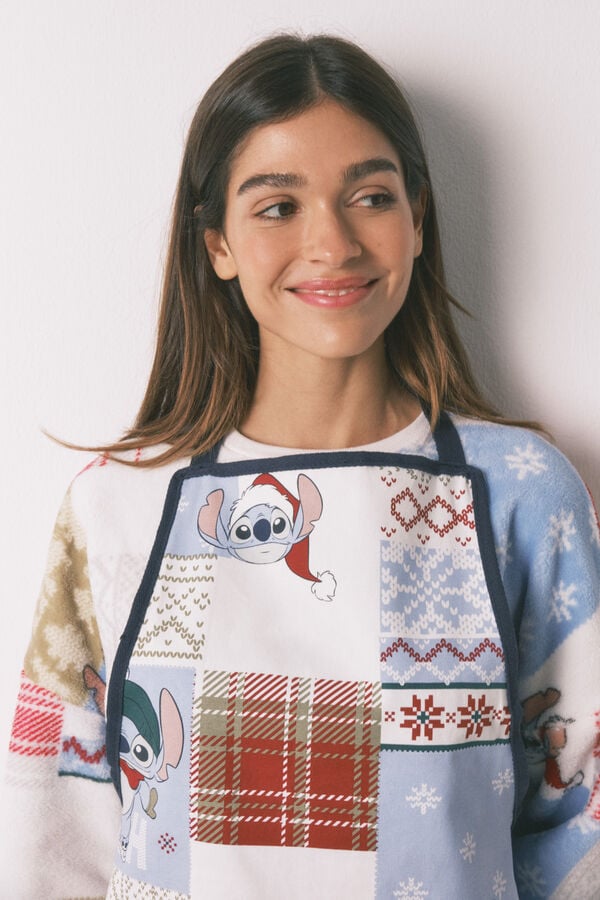 Women'secret Delantal de cocina de patchwork con puntadas estampado