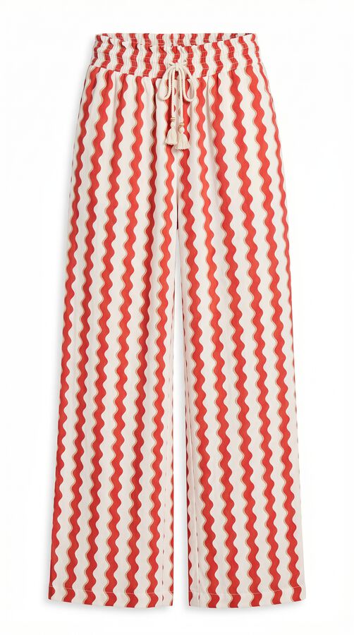 Women'secret Pantal&oacute;n largo estampado de textura estampado