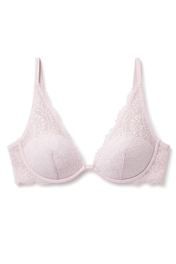 Women'secret Brasier halter con relleno de encaje rosa INTUITIVE rosa