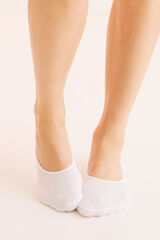 Womensecret Calcetines invisibles algodón blanco blanco