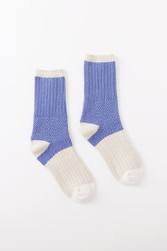 Womensecret Calcetines largos gruesos azul azul