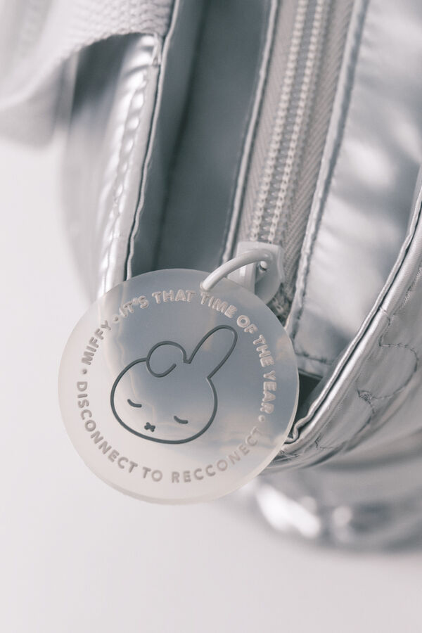 Women'secret Neceser metálico Miffy gris