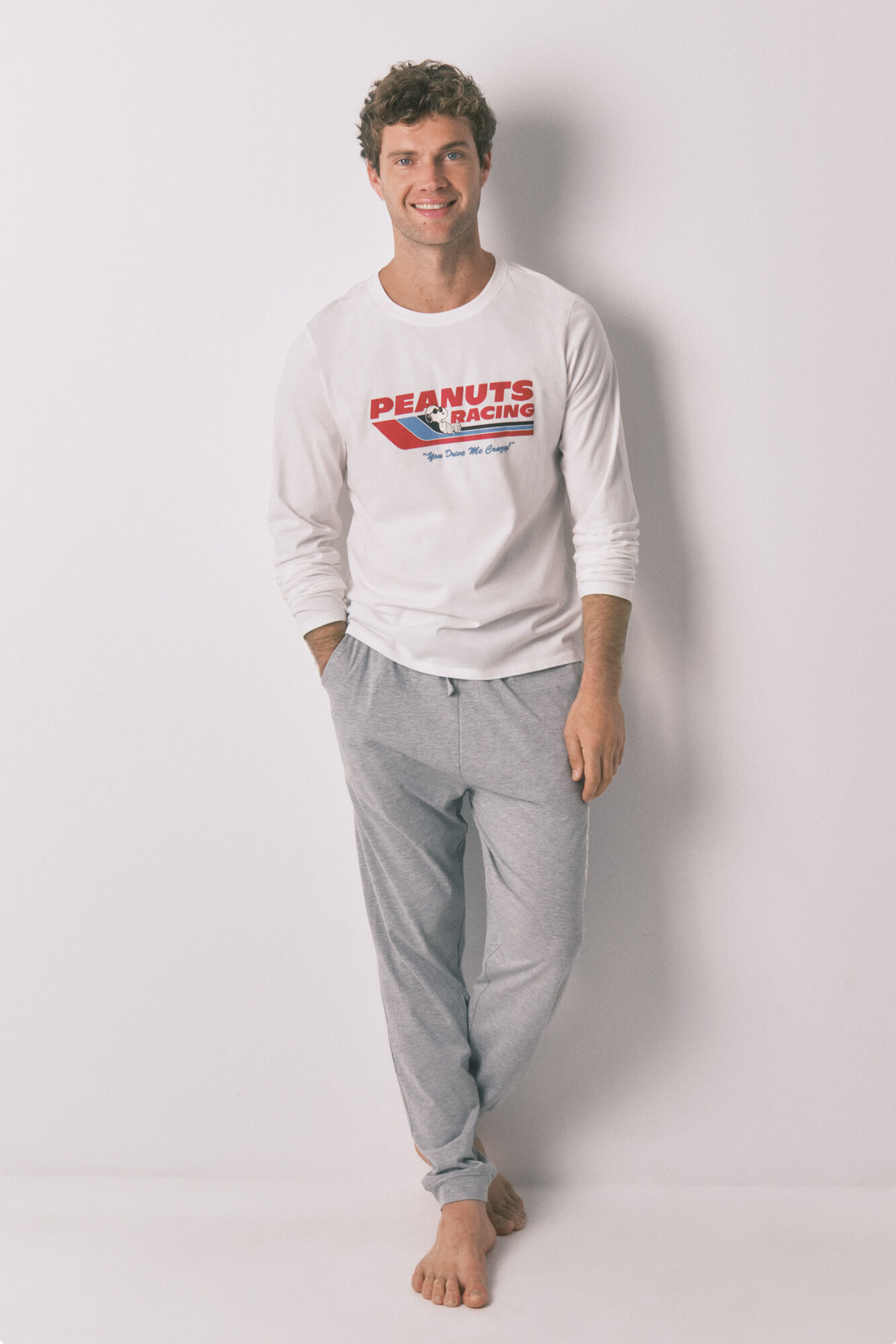 Women'secret Pijama larga de Snoopy 100% algod&oacute;n 