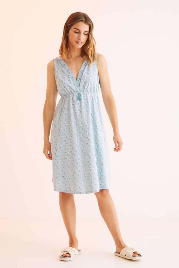 Womensecret Camisón tirantes 100% algodón estampado  estampado