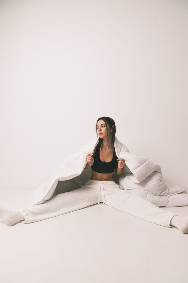 HI&BYE Brasier deportivo sin costuras negro negro