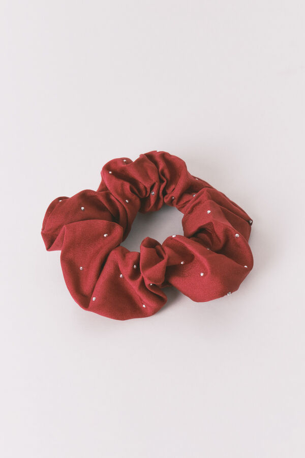 Women'secret Coletero maxi con purpurina roja púrpura