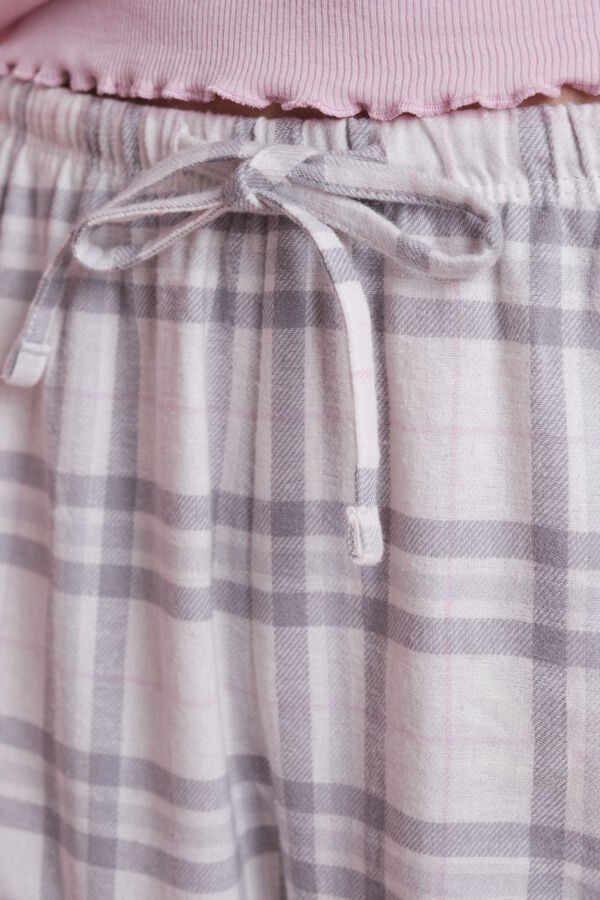 HI&BYE Pijama larga con logo rosa  rosa