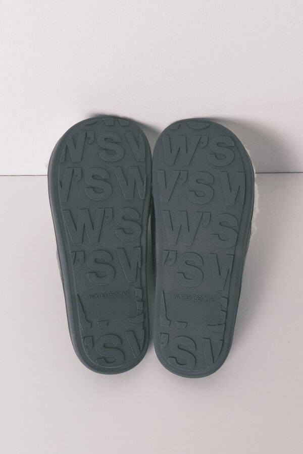 Women'secret Pantuflas de borreguito gris Moomin gris