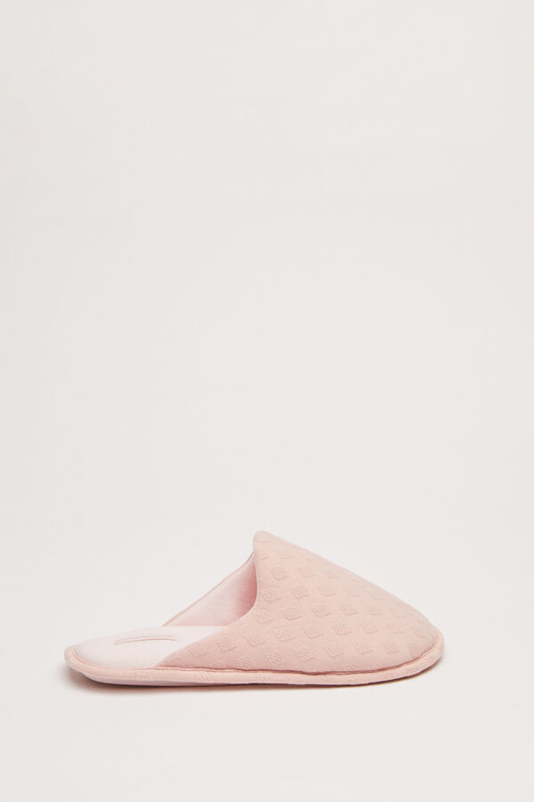 Womensecret Zapatillas casa rosa textura rosa