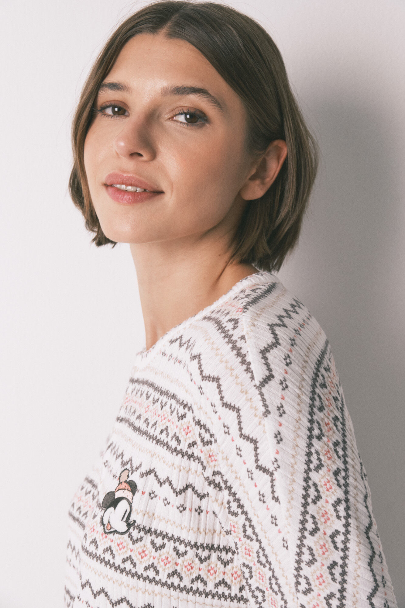 Women'secret Pijama larga tejido c&aacute;lido suave cenfas Mickey