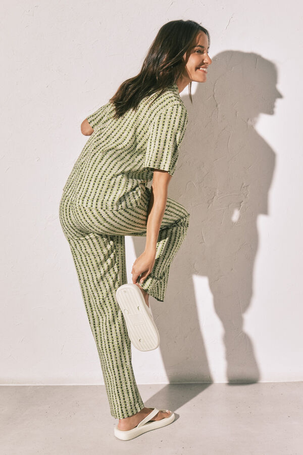 Women'secret Pijama larga camisera estampada estampado