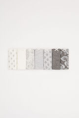 Womensecret Pack 7 panties algodón gris estampado